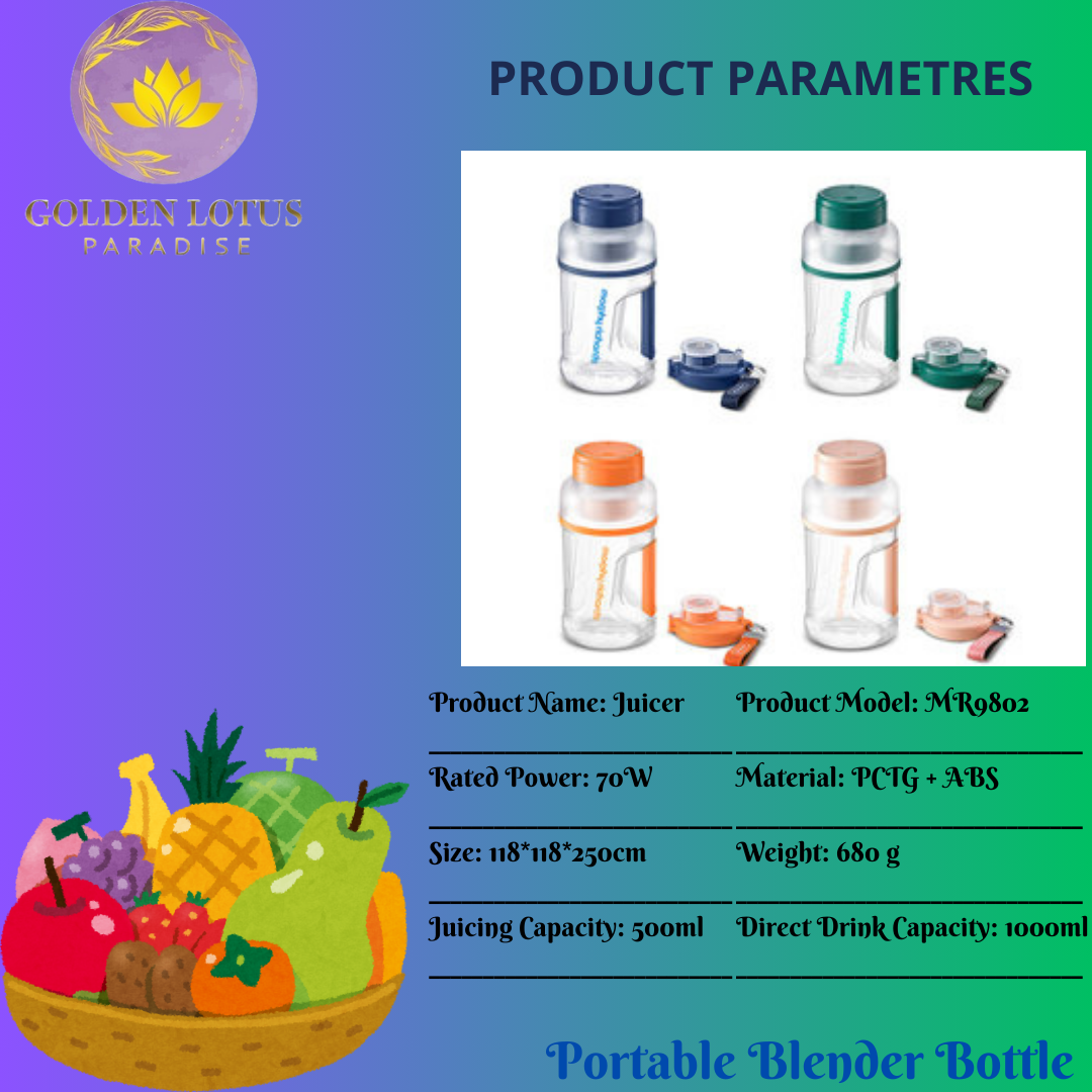 1000ml Portable USB Blender Bottle