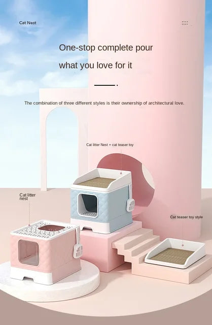 Cat Litter Sandbox House