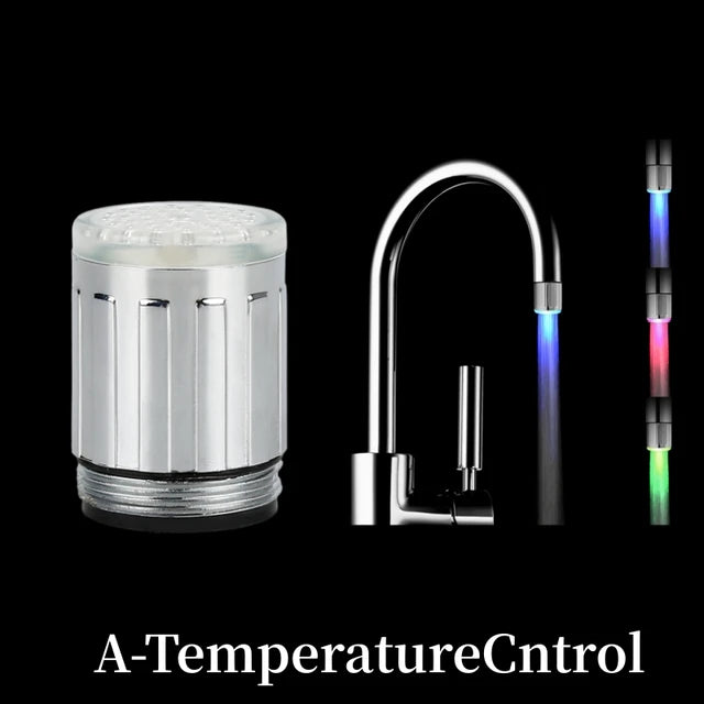 Color-Changing Temperature Faucet Led Light