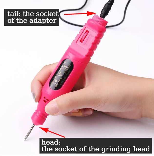 USB Nail 💅 Drill Manicure Set