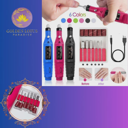 USB Nail 💅 Drill Manicure Set